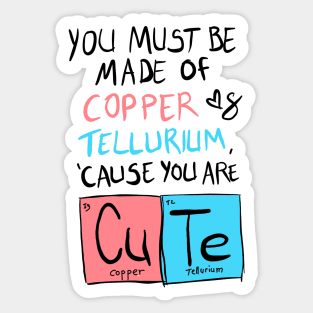 Cute Meme Chemical Design Sticker